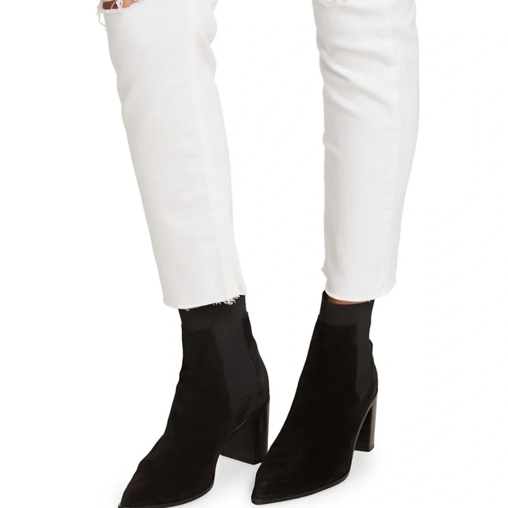 NWT rag & bone Jeans White Prospctr Dre Capri Distressed Size 26, 28, 29 or 30 - Picture 4 of 16